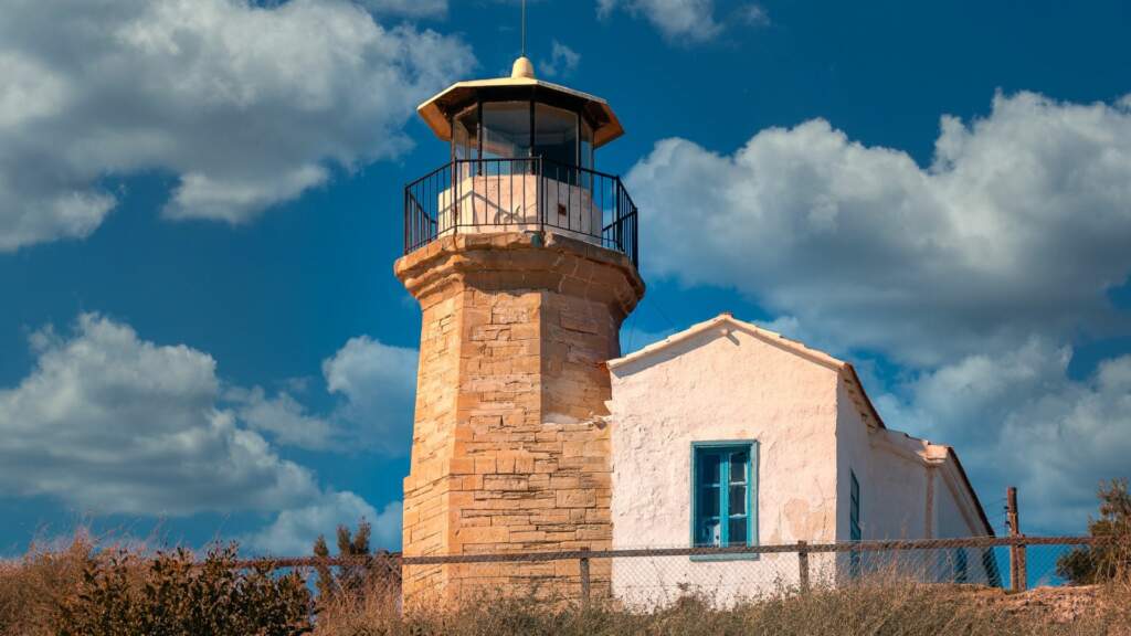 Lighthouse in the village of Pervolia