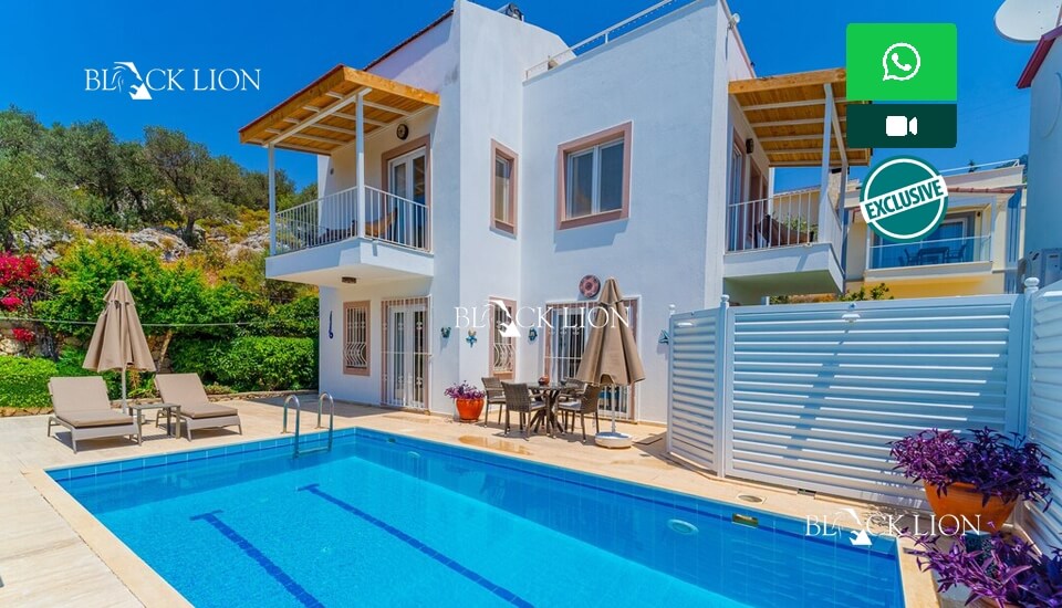 3 Bed, 2 Bath, HouseFor Sale, Kiziltas, Kalkan, Antalya